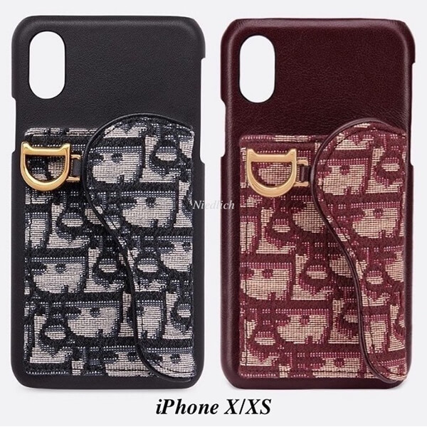 ☆Diorケース偽物☆Oblique柄“Saddle” iPhone X/XSケース＊2色 S5628CTZQ